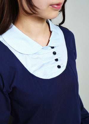 button up shirt layered tee