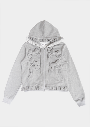 ribbonful zip hoodie