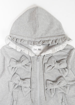 ribbonful zip hoodie