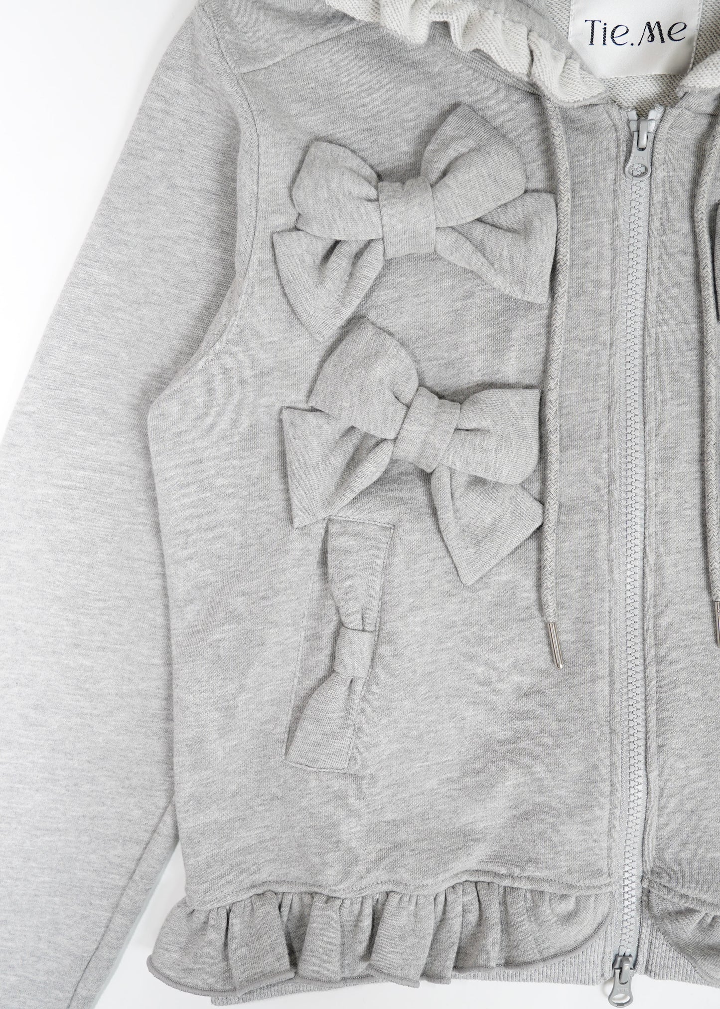 ribbonful zip hoodie