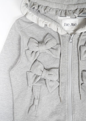 ribbonful zip hoodie