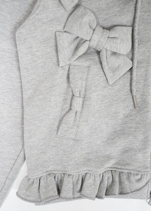 ribbonful zip hoodie