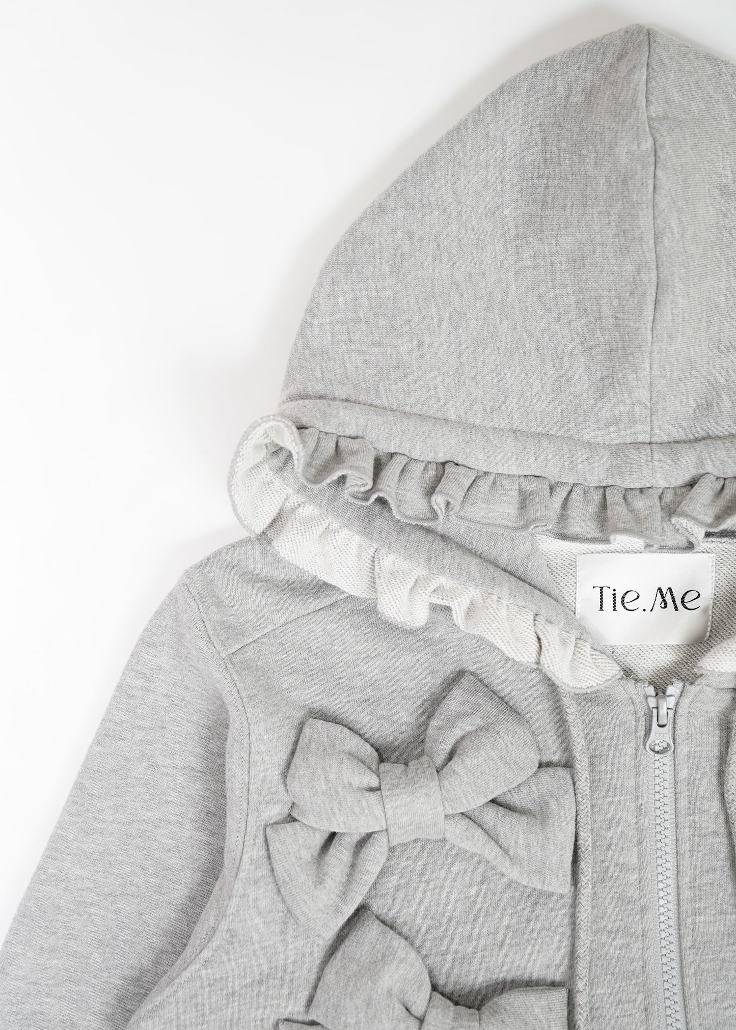 ribbonful zip hoodie