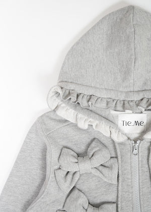 ribbonful zip hoodie