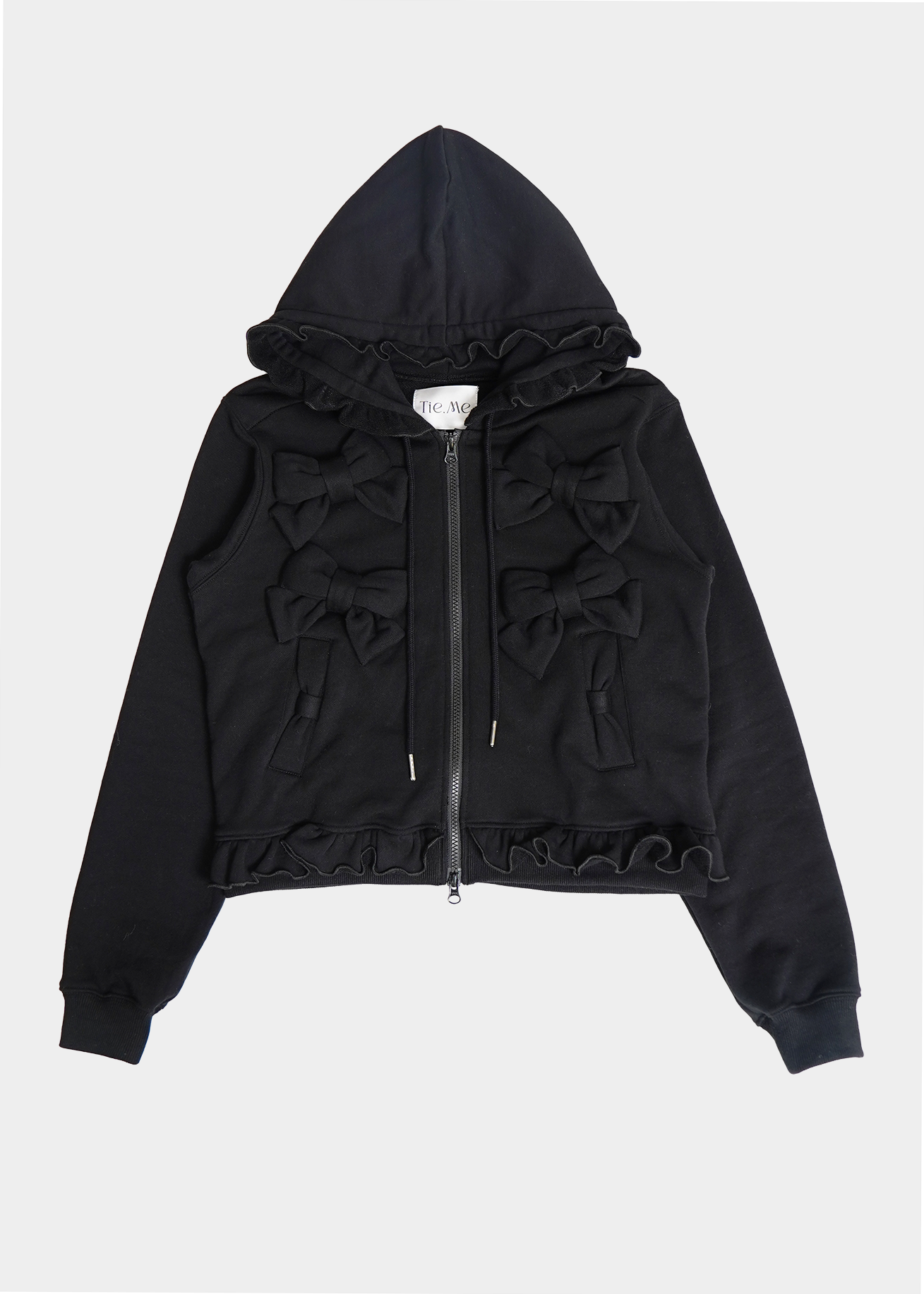 ribbonful zip hoodie