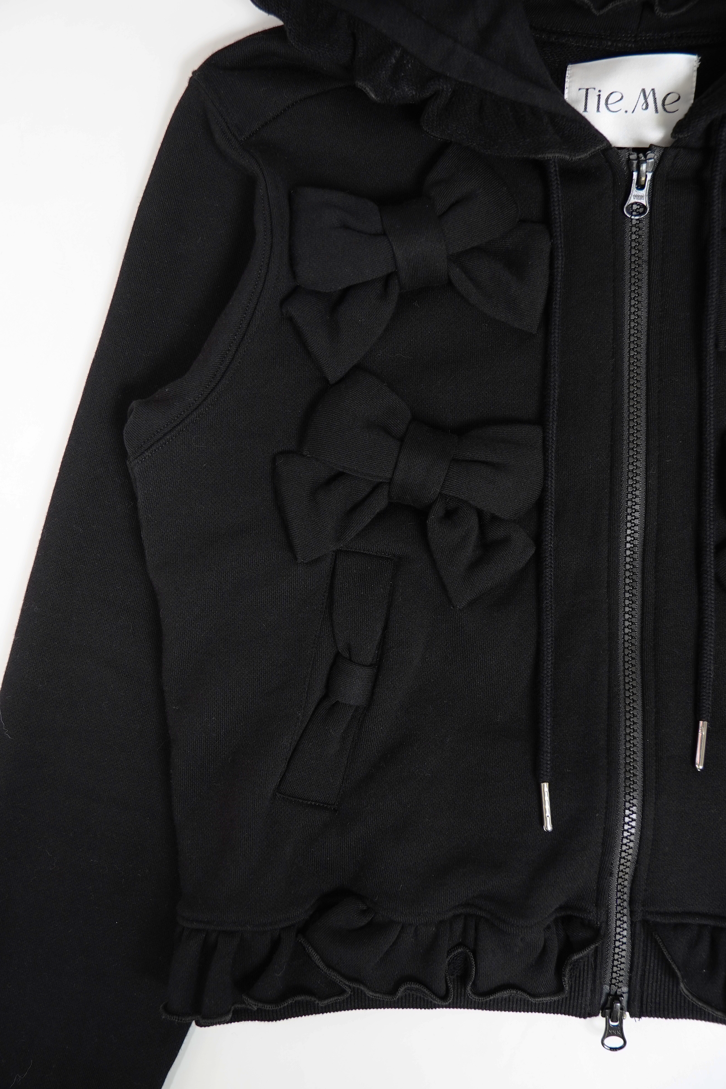ribbonful zip hoodie
