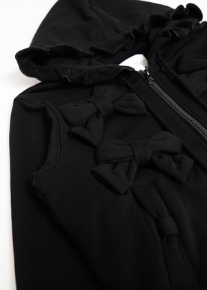 ribbonful zip hoodie