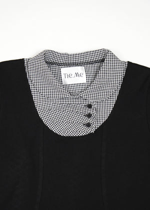 button up shirt layered tee