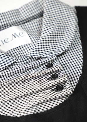 button up shirt layered tee