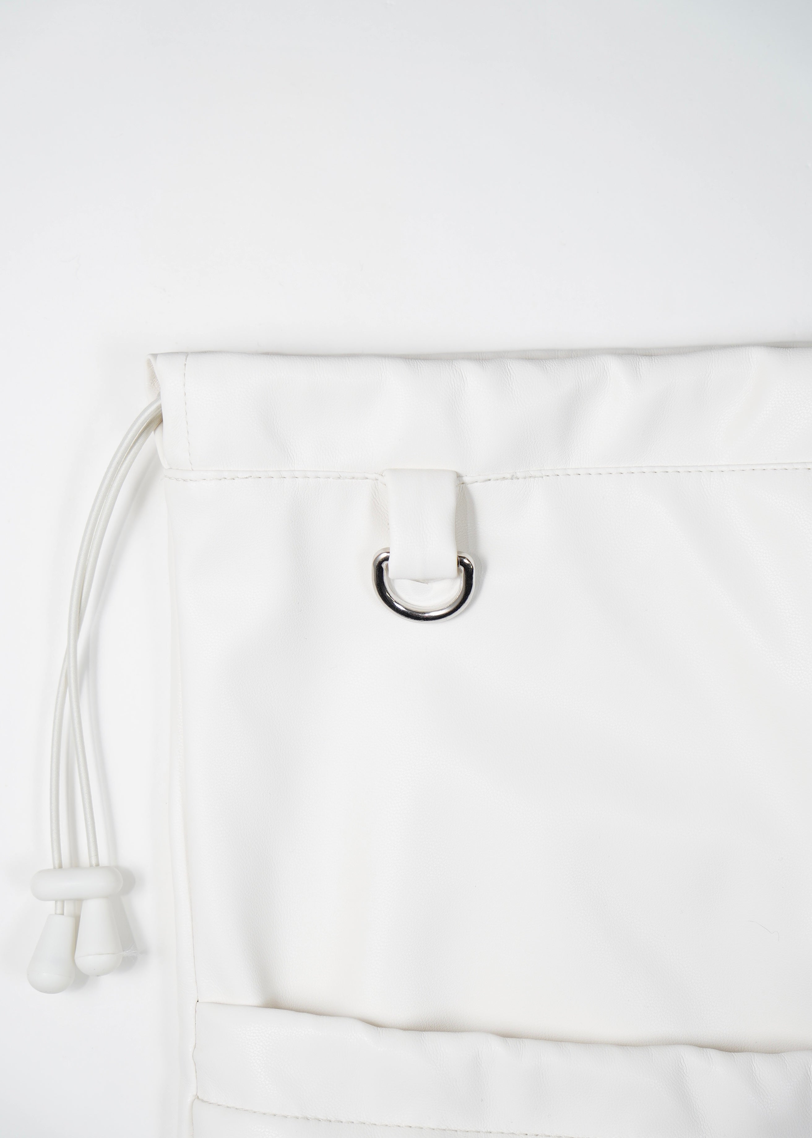 soft vegan leather frill knapsack – Tie.Me