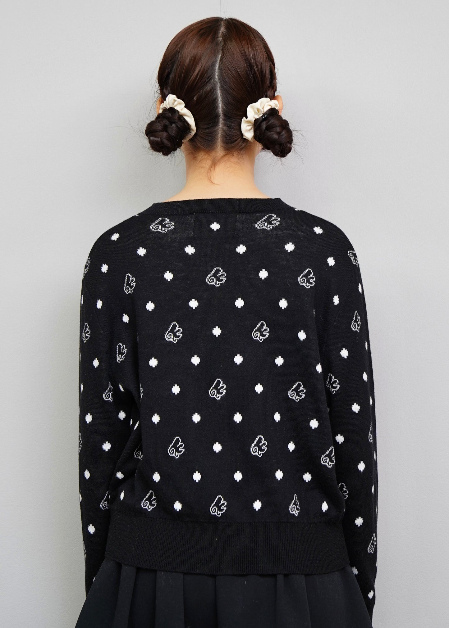 wings dot knit cardigan