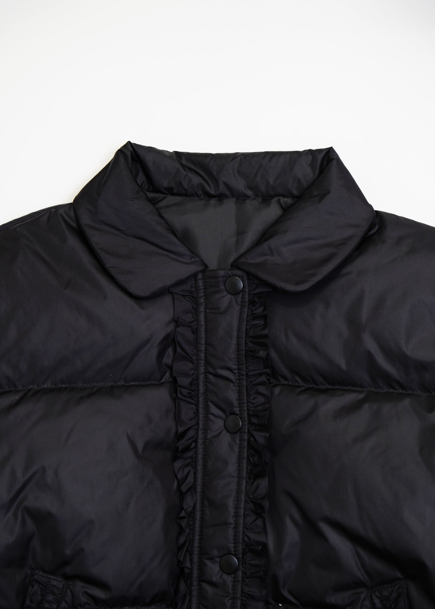 soft frill down jacket