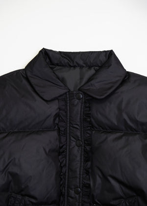 soft frill down jacket