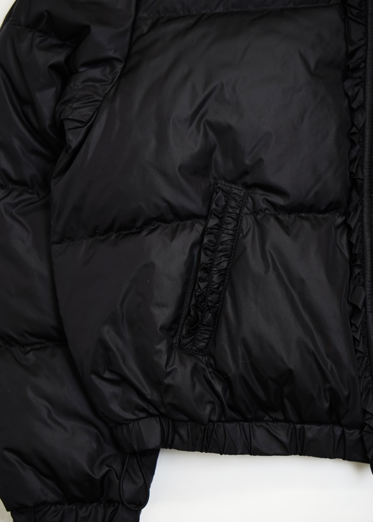 soft frill down jacket