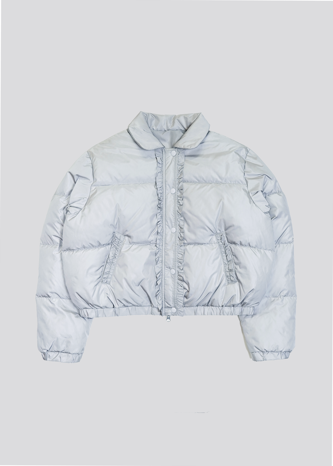 soft frill down jacket