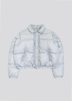 soft frill down jacket