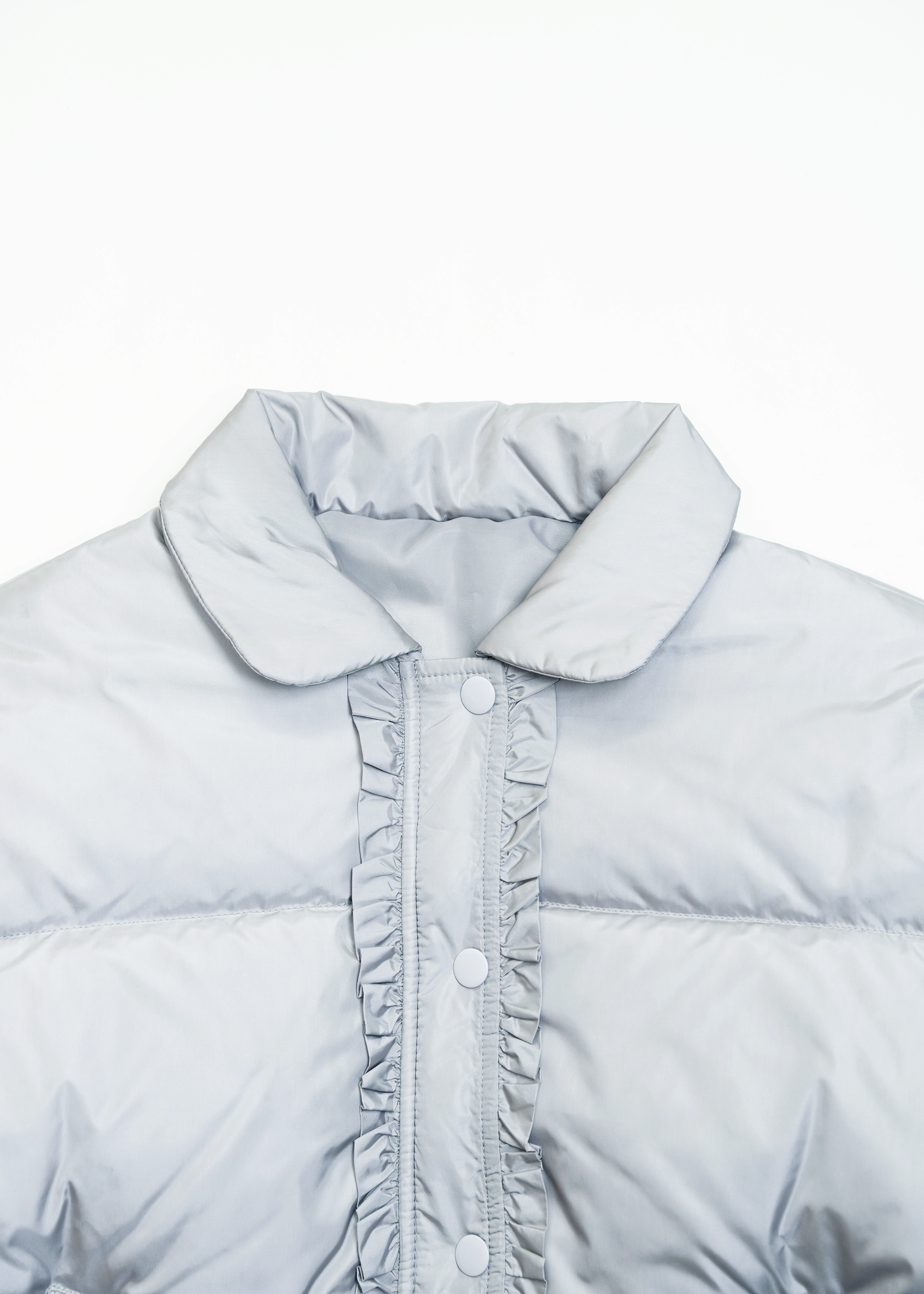 soft frill down jacket