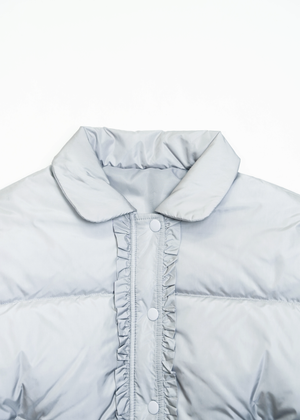 soft frill down jacket