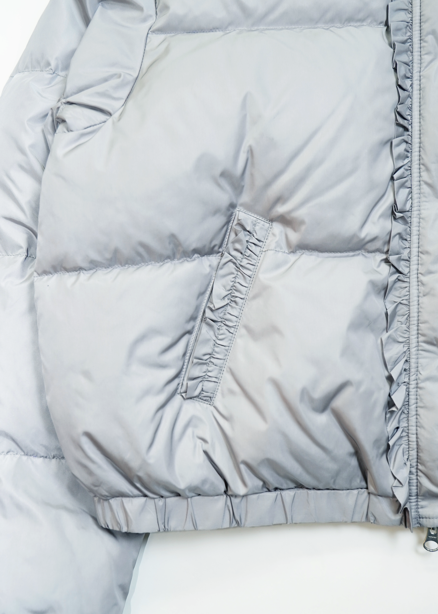 soft frill down jacket