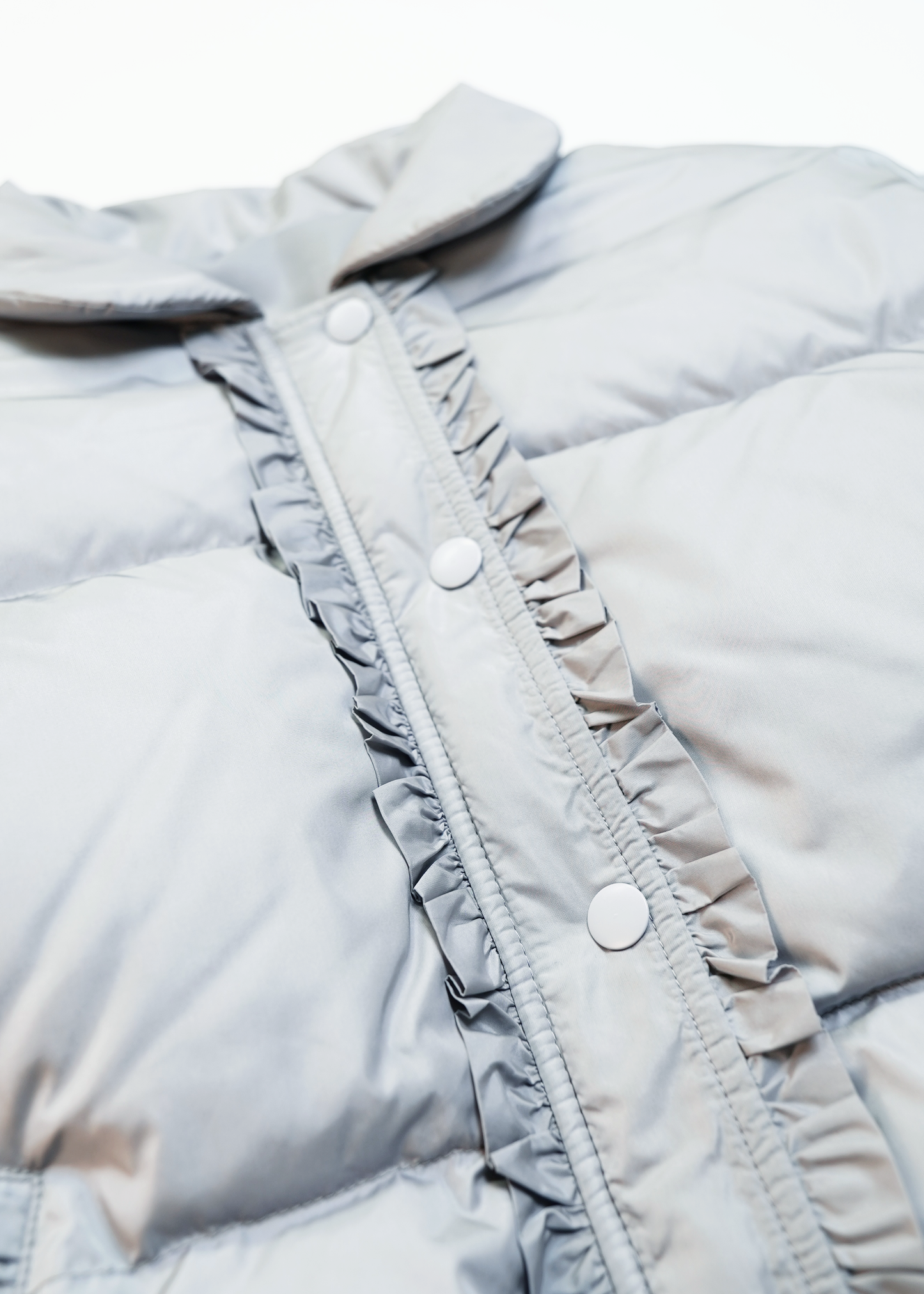 soft frill down jacket