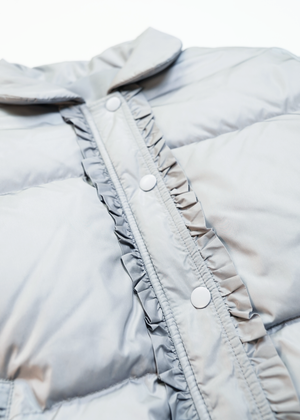 soft frill down jacket