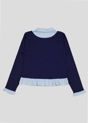 button up shirt layered tee