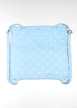 dot frill knapsack-pink&blue