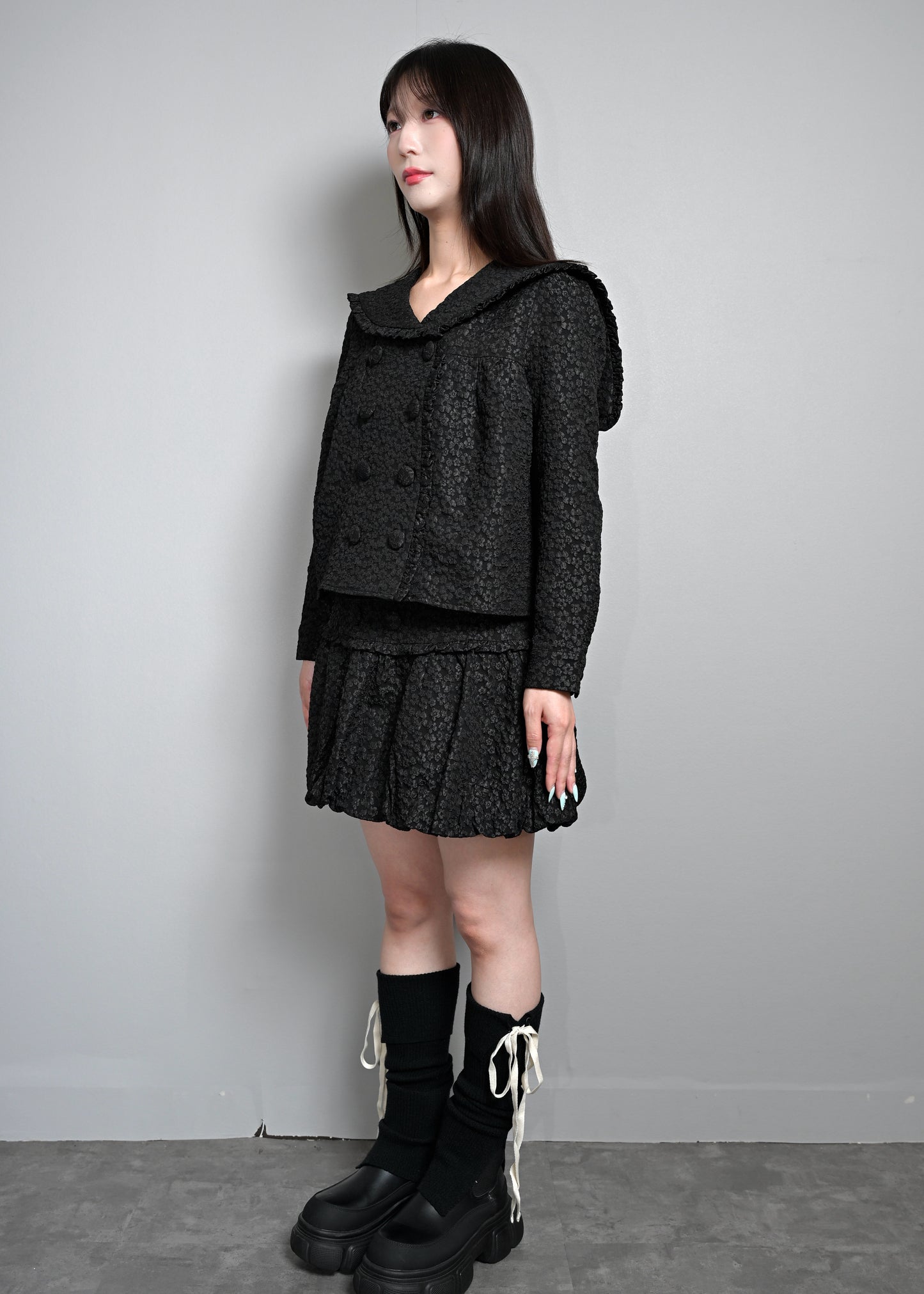 【8月下旬発送】glossy bloom sailor blouse