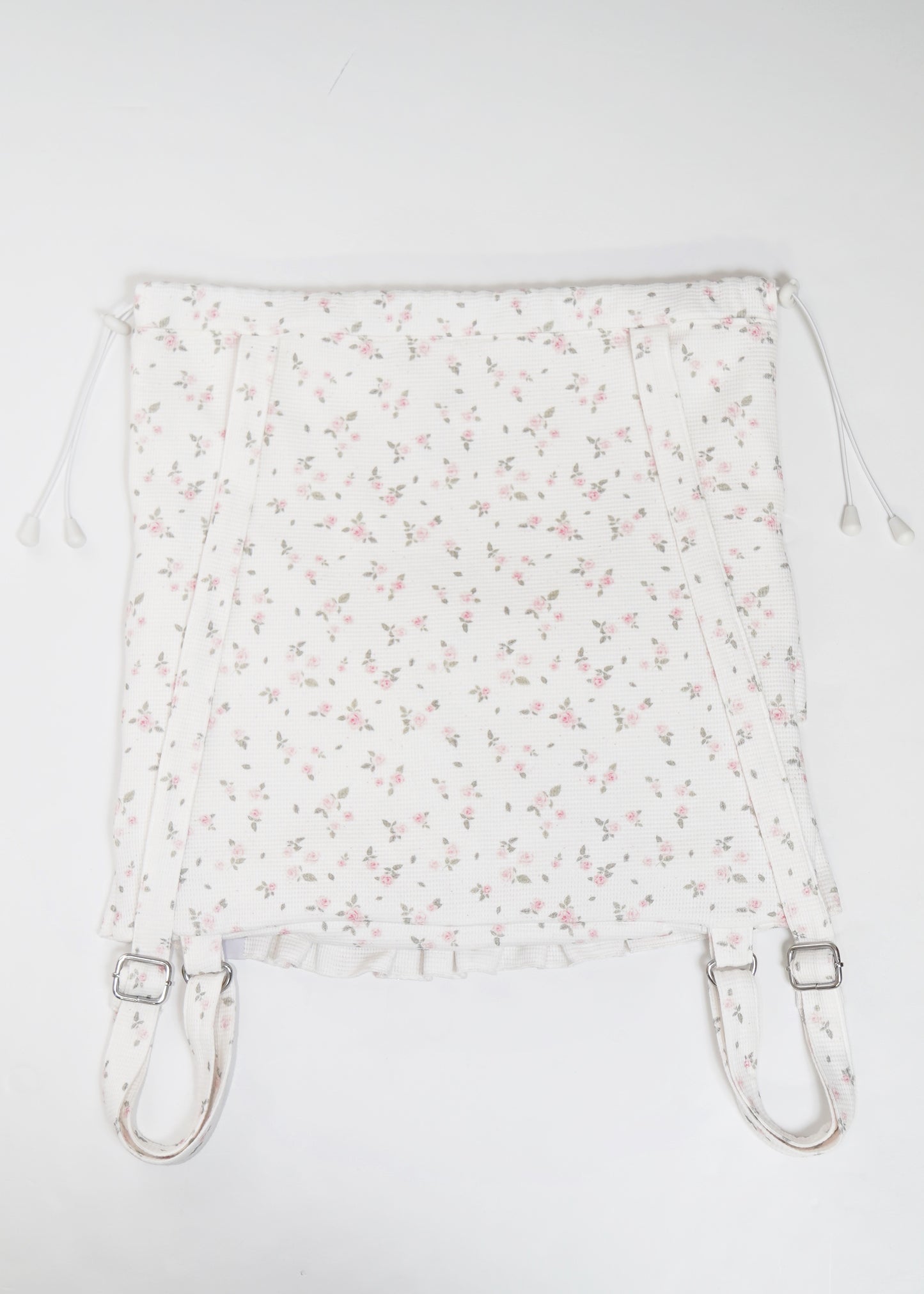 flower waffle frill knapsack