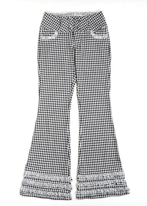 vintage lace gingham pants