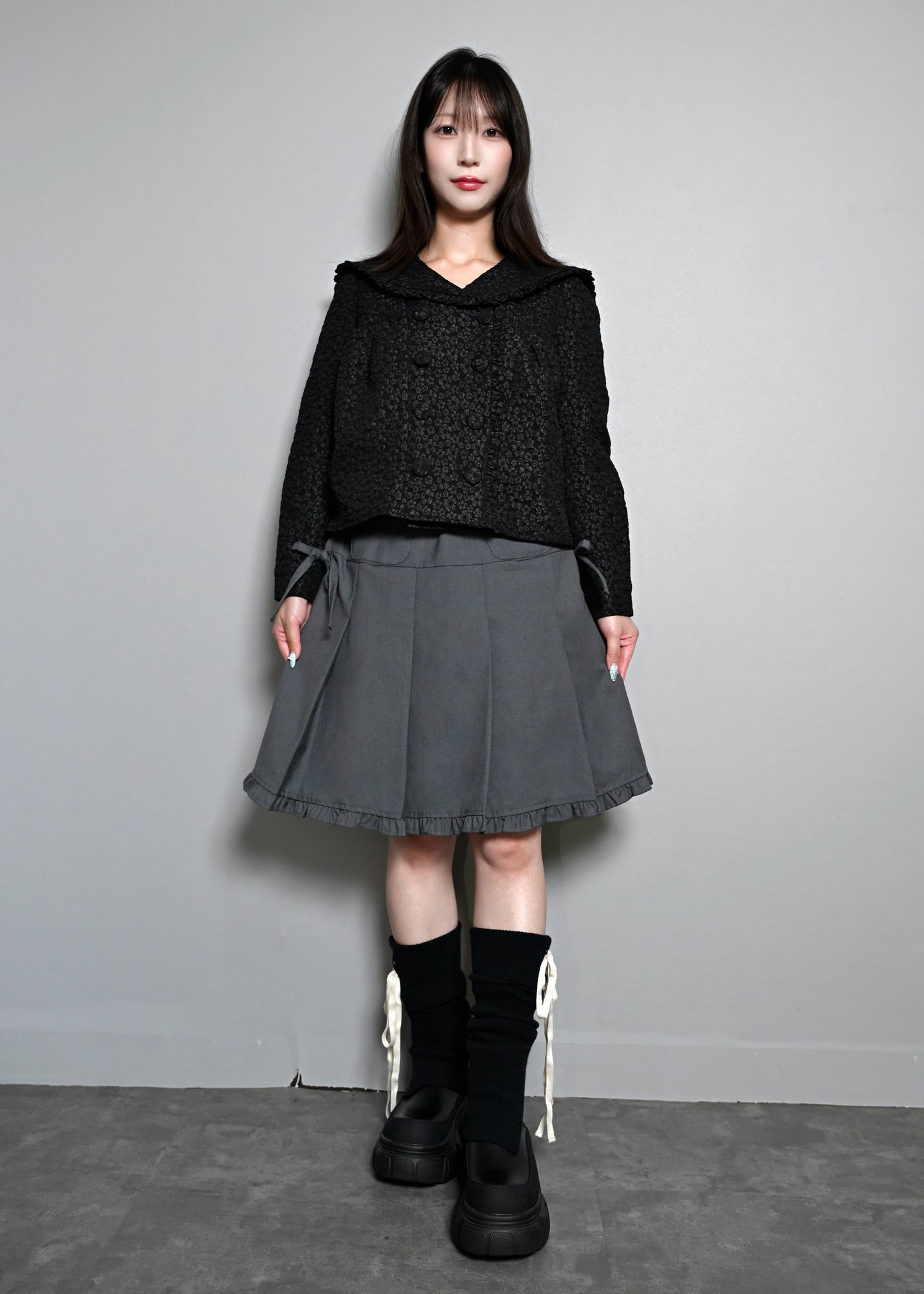 【8月下旬発送】glossy bloom sailor blouse