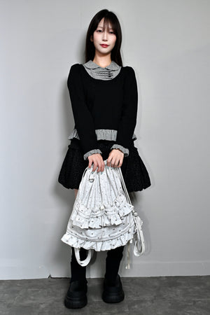 dot frill knapsack