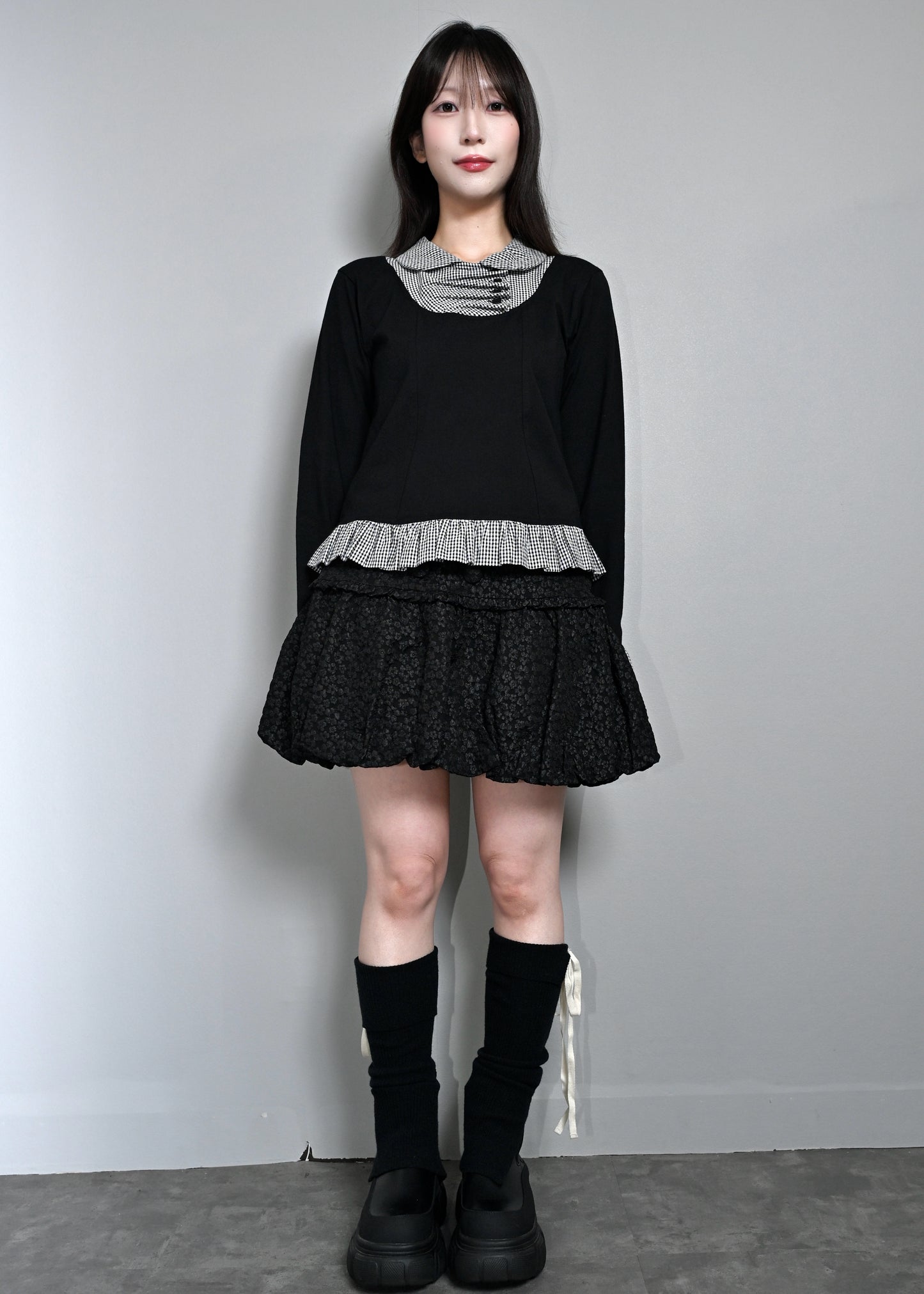 【8月下旬発送】glossy bloom balloon skirt