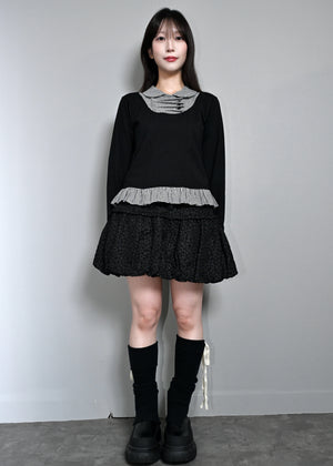 【8月下旬発送】glossy bloom balloon skirt