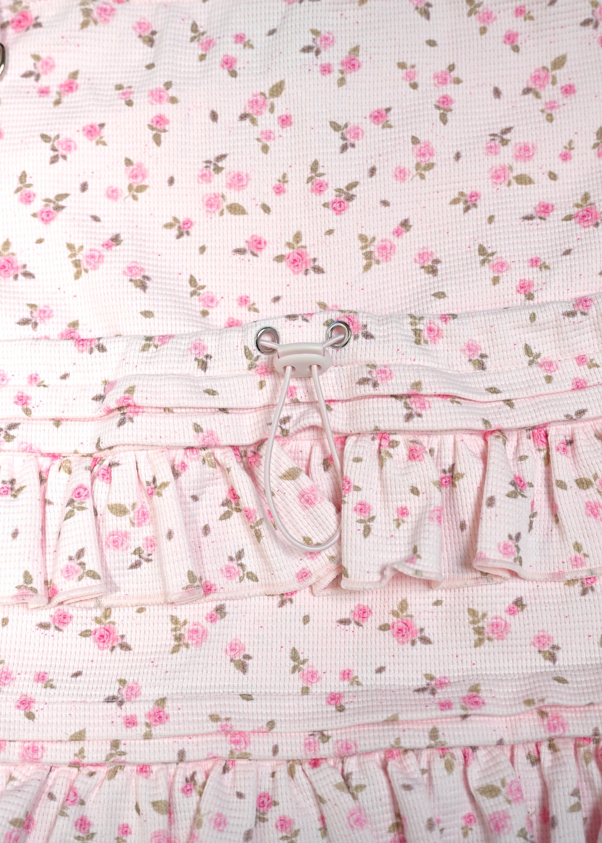 flower waffle frill knapsack