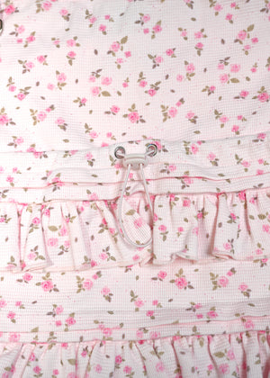 flower waffle frill knapsack
