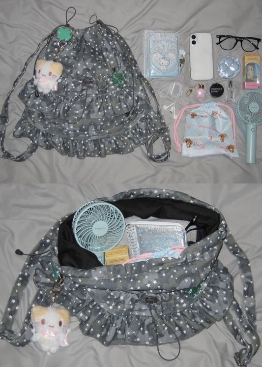 milky star camo  knapsack