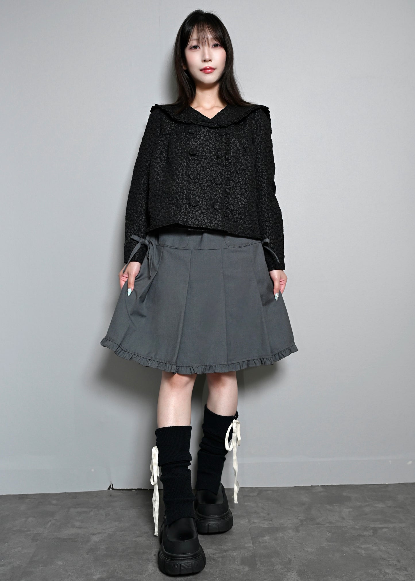 【8月下旬発送】glossy bloom sailor blouse