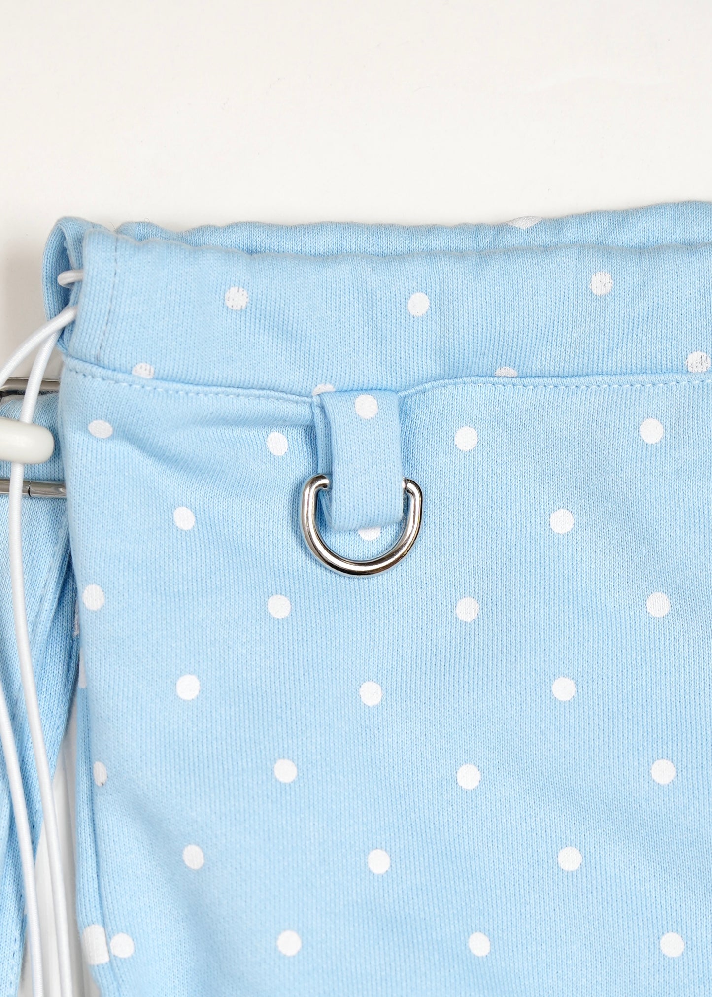 dot frill knapsack-pink&blue