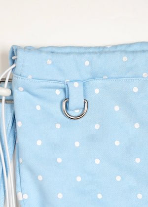 dot frill knapsack-pink&blue
