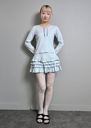【8月下旬発送】lucky button star short pants