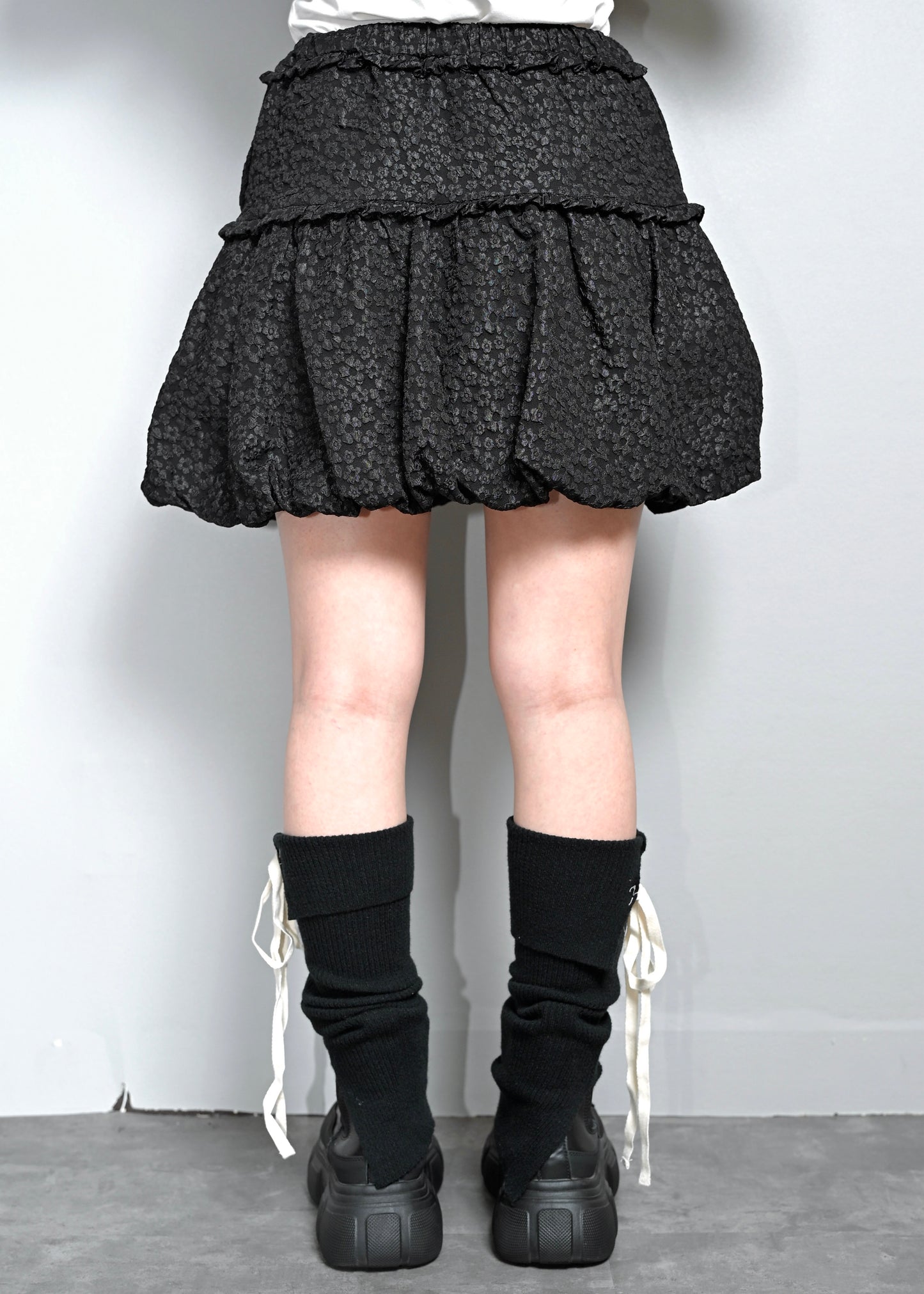 【8月下旬発送】glossy bloom balloon skirt