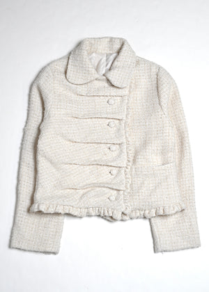 button up tweed jacket