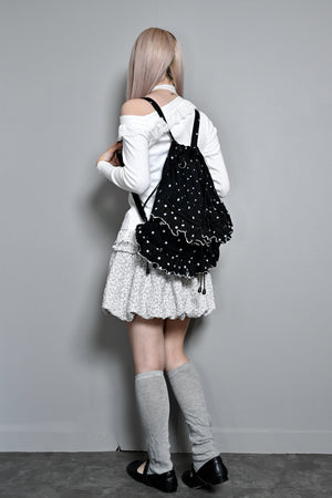 dot frill knapsack