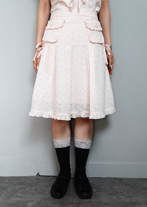 pleated cargo floral skirt