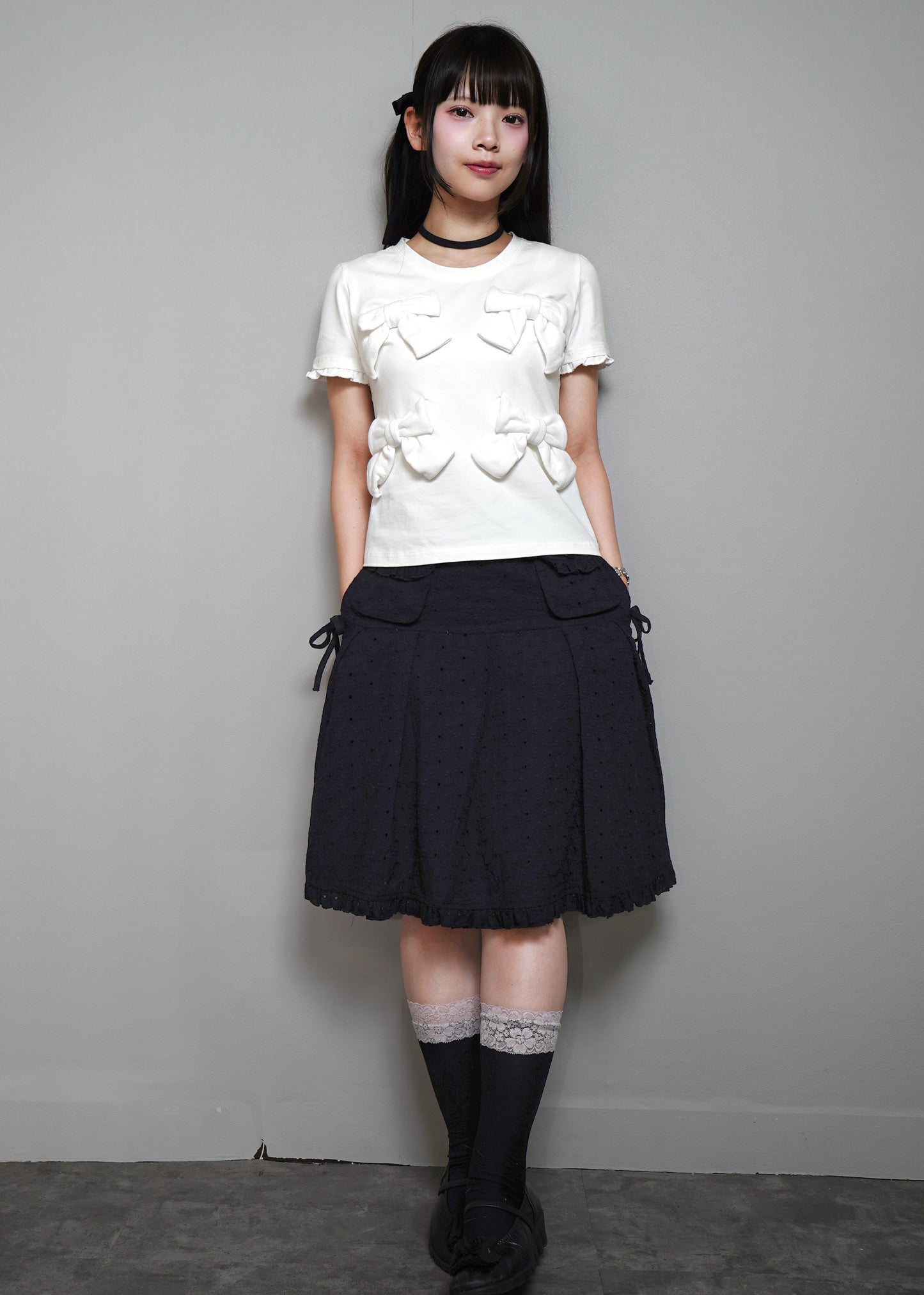 pleated cargo floral skirt