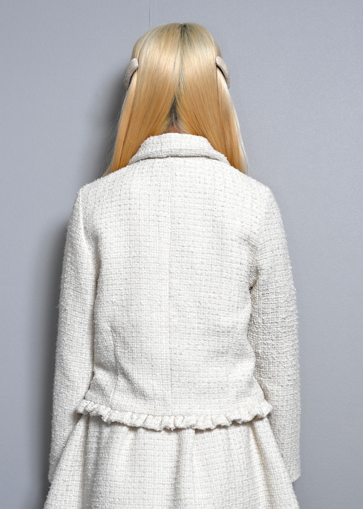 button up tweed jacket