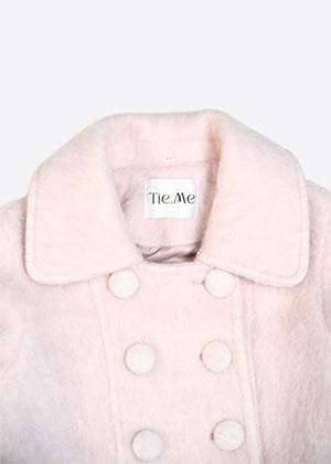grace fur collar wool long coat