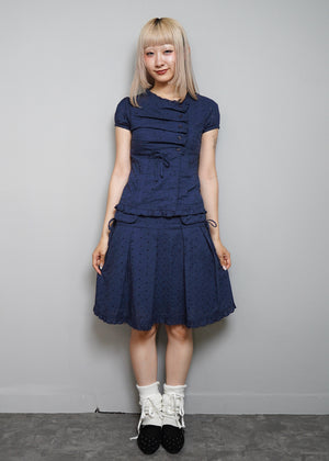pleated cargo floral skirt