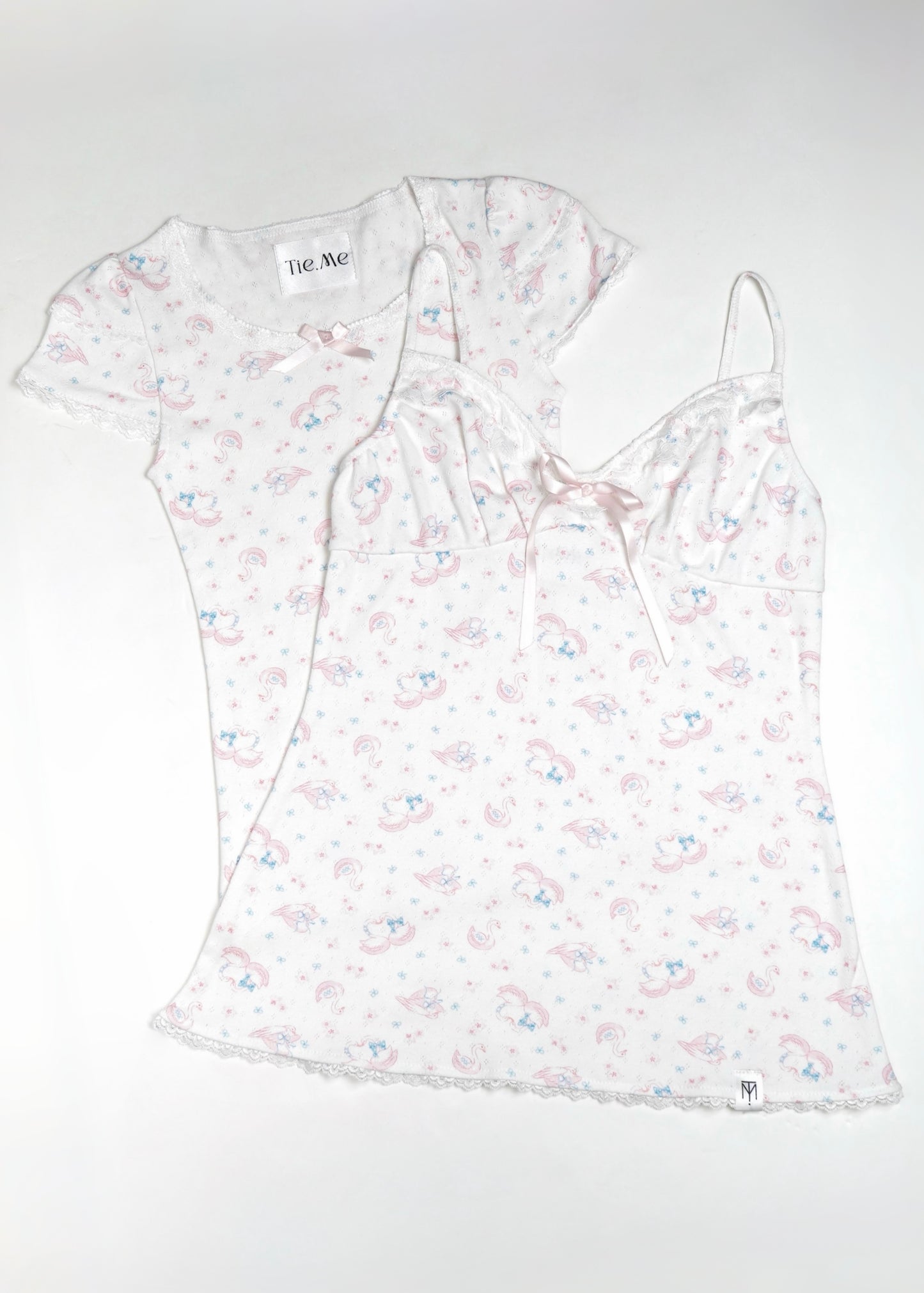 「swan's dream」lace cami dress